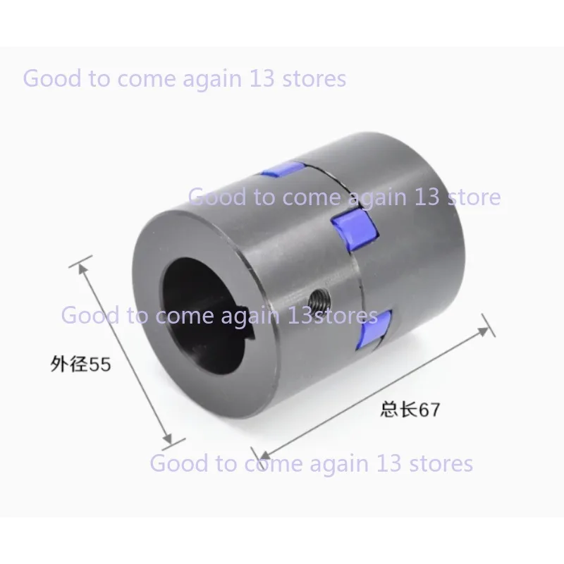 1pcs L095 D55 L67 45# Steel 3 Jaw Engine Shaft Atapter Transition Coupling Plum Coupler Clamp For CNC Engraver High Torque Motor