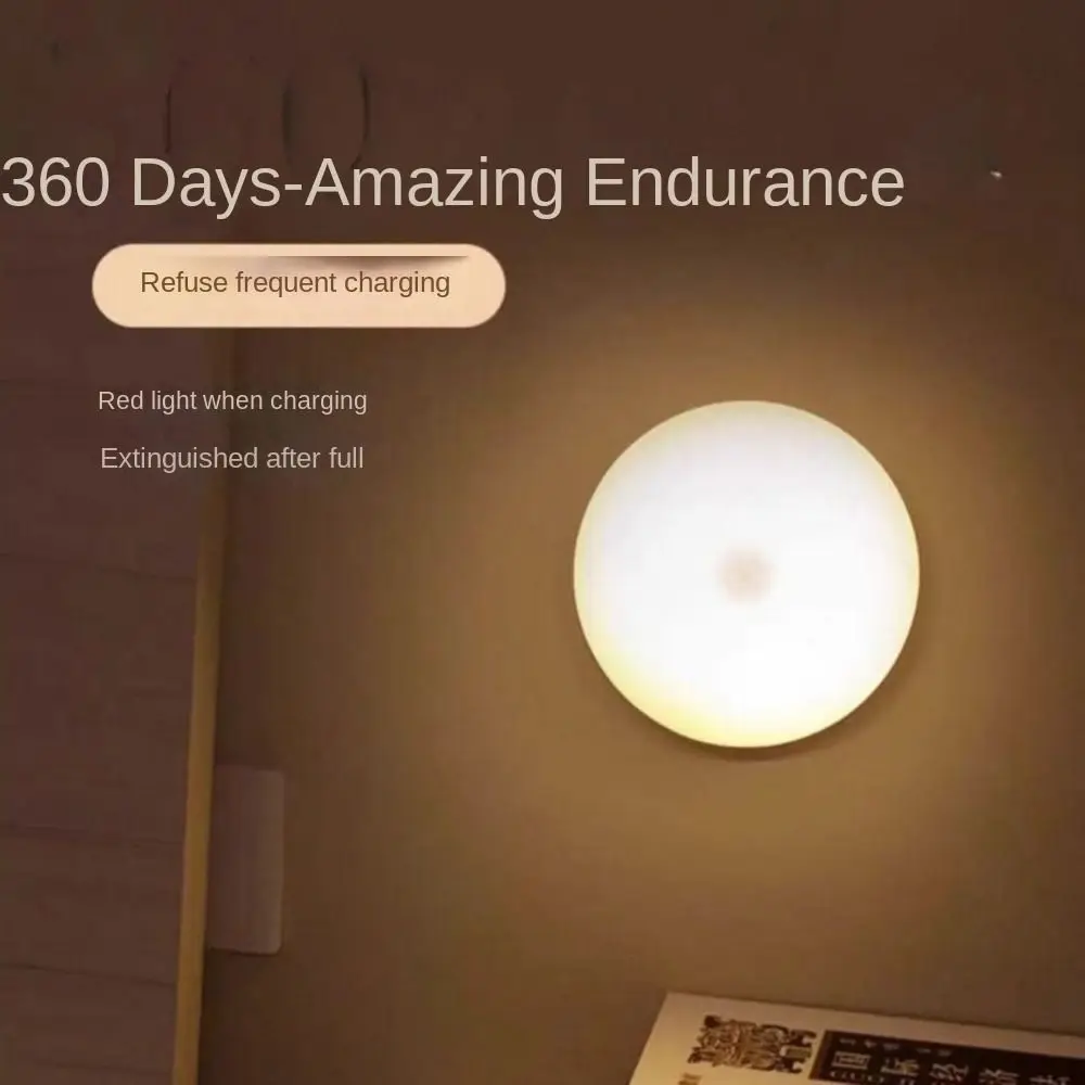 2 pezzi di luce notturna a LED senza punzonatura adesiva magnetica 3 temperature di colore luce per armadio protezione per gli occhi rotonda