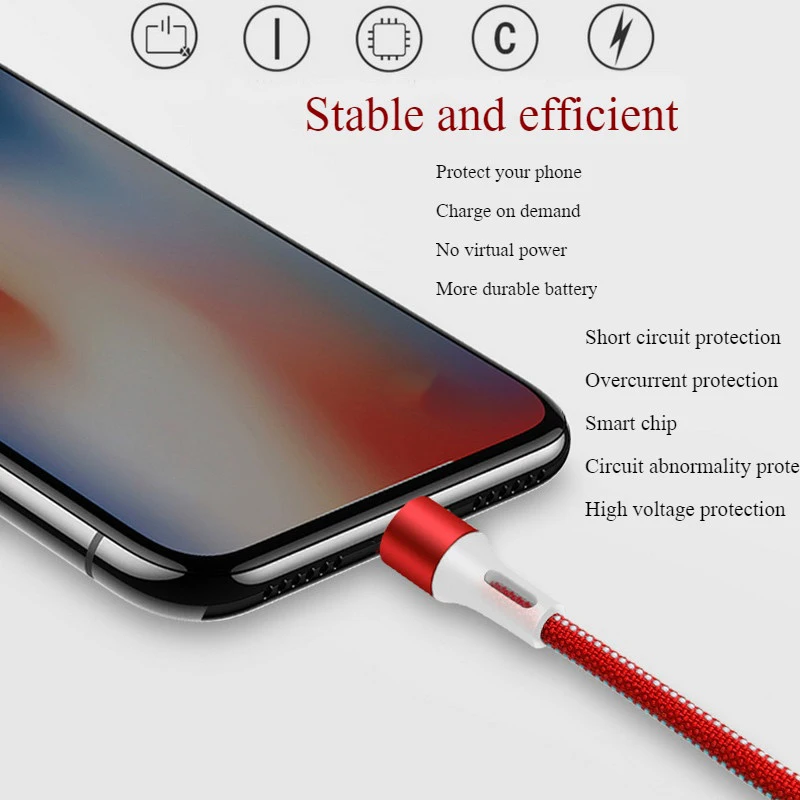 【Fast Ship 】Short 20CM 3 in 1 USB Charger Cable Compatible for Micro USB/iPhone/Type C Keychain Portable Cord Charger Cable