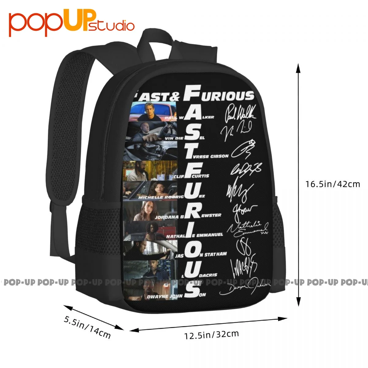 Fast And Furious Backpack Large Capacity Vintage Schoolbag Eco Friendly Multi-function