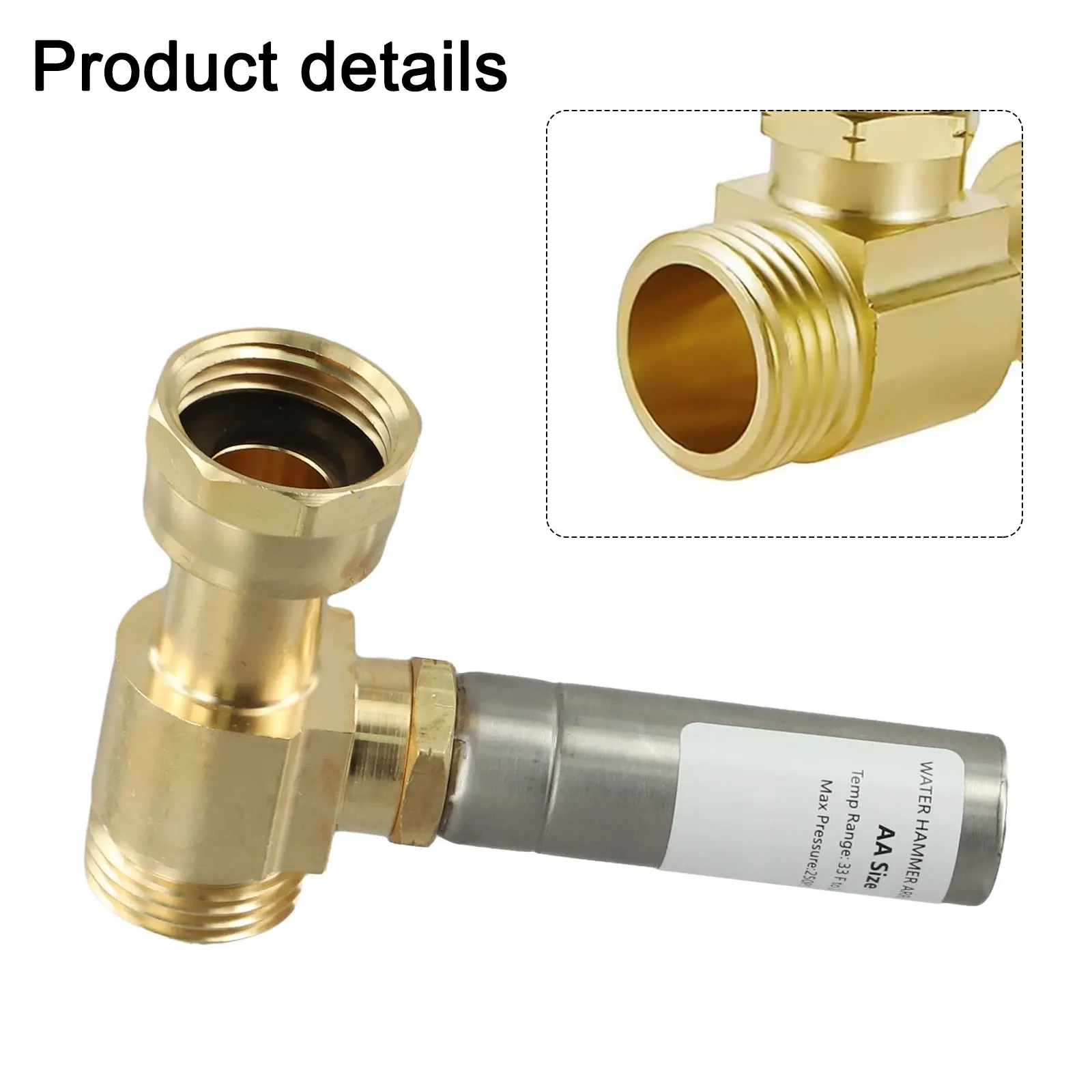 Pipe Stress Relief Water Hammer Arrestor Solution for Noisy Washing Machines and Dishwashers Simple Installation Process