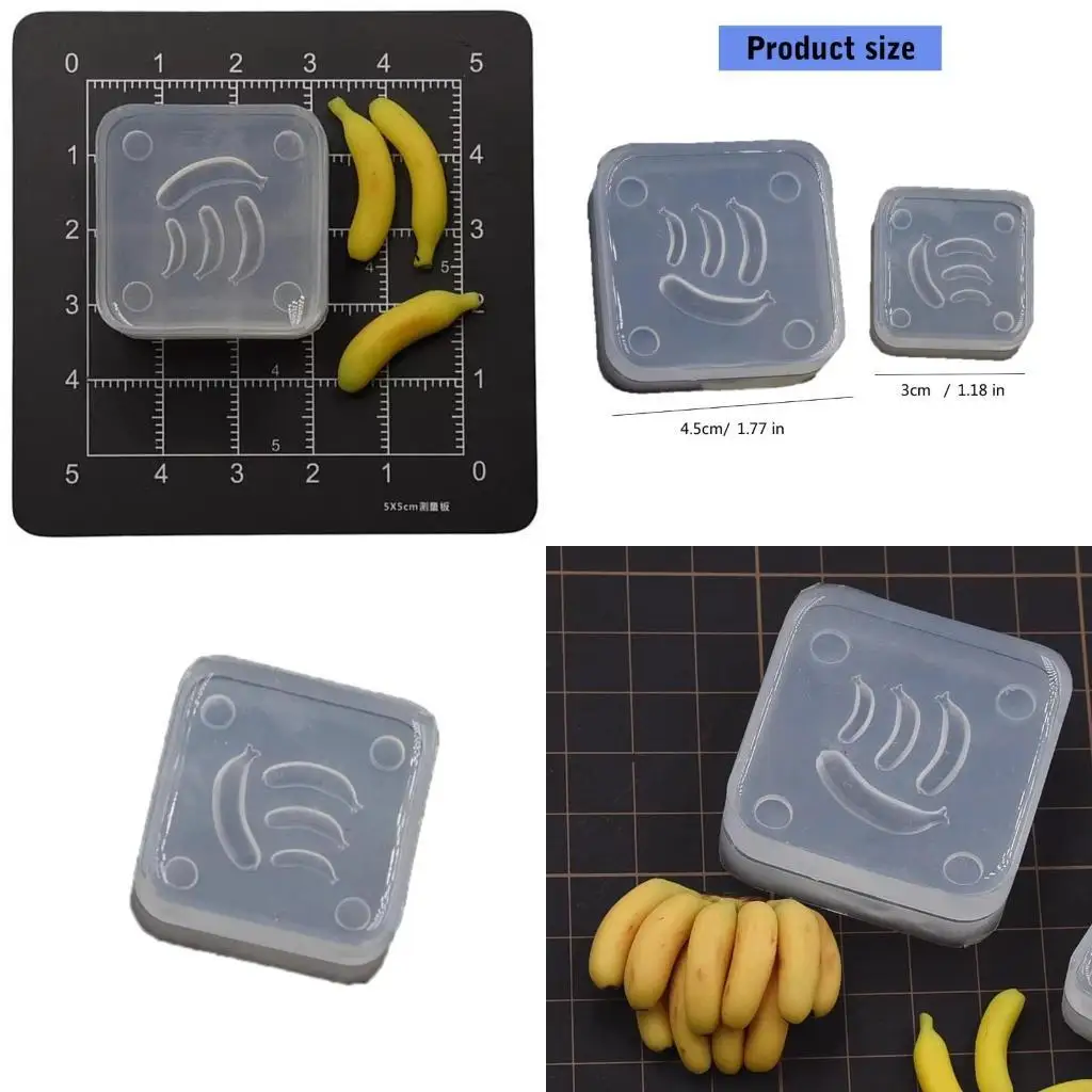 

X4YA High Detail Silicone Mould for Miniature Banana Great for Creative Education