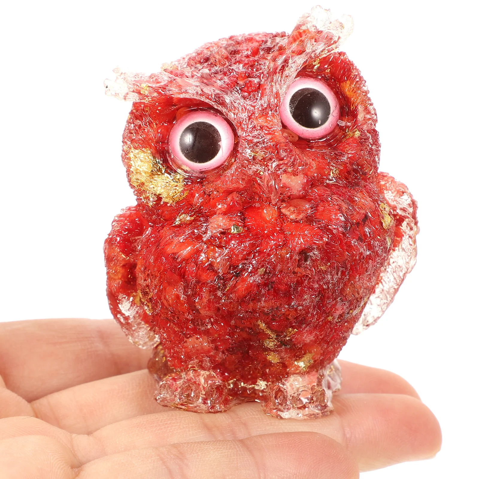 

Owl Decoration for Home Crystal Cute Statue Realistic Figurines Figure Tabletop Sculpture Crystals Ornament