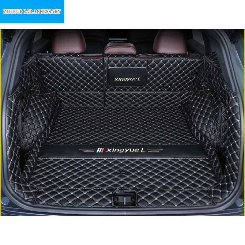 For Geely Monjaro Xingyue L 2022 2023 Car Trunk Protection PU Leather Mat Catpet Interior Cover Part Auto Styling  Accessories