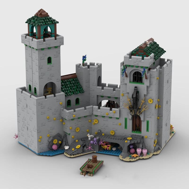 

4469 шт. MOC маяк крепость замок строительные блоки Рождественский подарок дети школьного возраста игрушки для свободной сборки