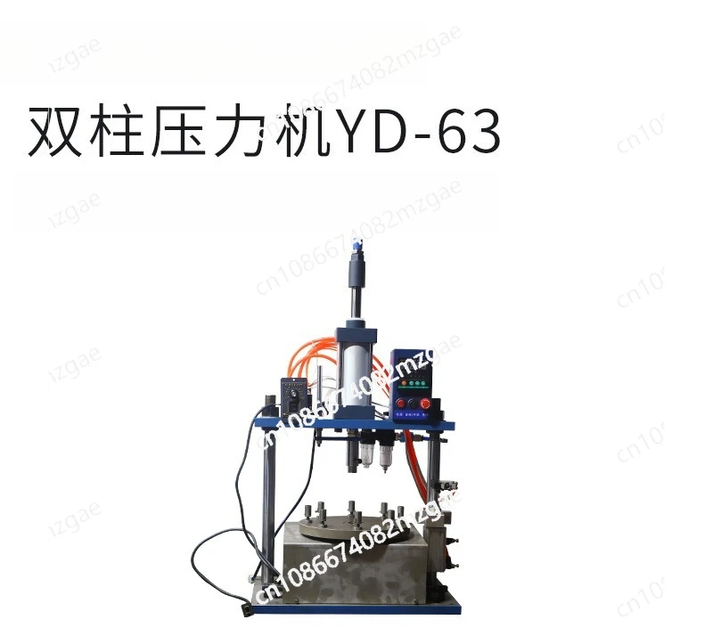 YD-63 Vertical Pneumatic Indexing Disc Punching Machine, Double Column Precision Stamping Press with Rotary Indexing Table