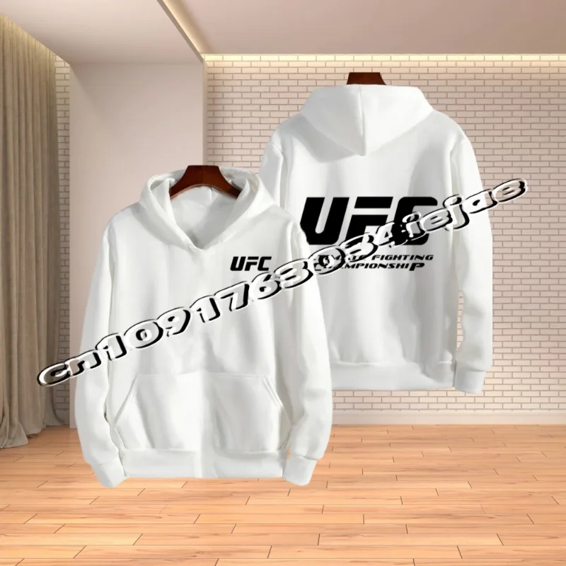 

Весенне-осенняя мужская толстовка UFC Fighting, новая женская уличная спортивная модная толстовка с капюшоном для отдыха