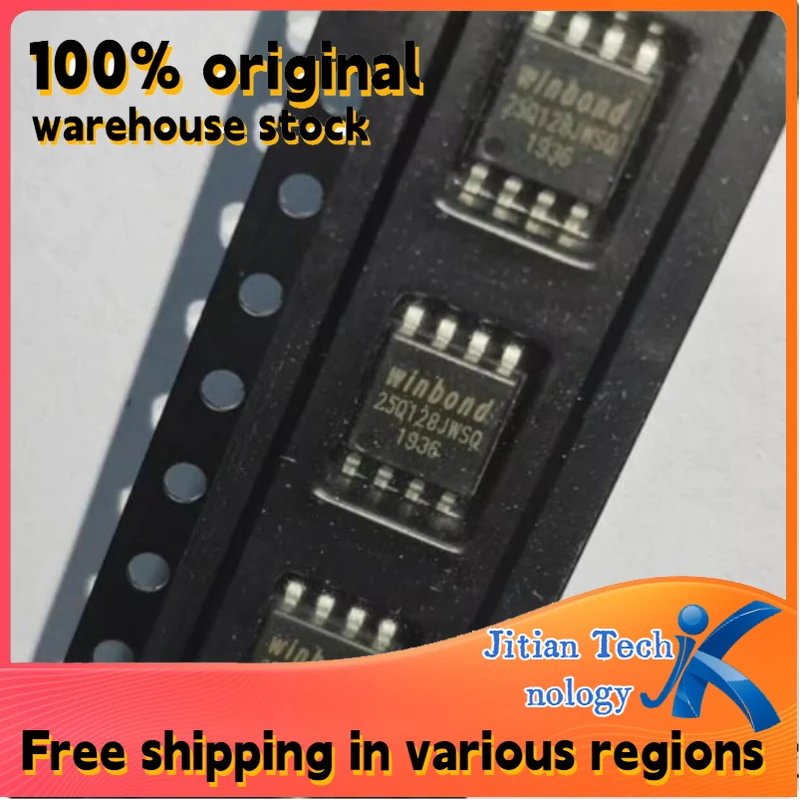 100% original inventory 10PCS W25Q128JWSIQ 25Q128JWSQ SOIC-8 1.8V 128M-bit Serial Flash Memory Chip Channel direct sales