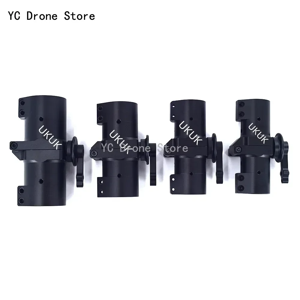 25mm 30mm 35mm 40mm Horizontal Folding Arm Tube Joint CNC Machined Aluminum Hinge Connector for Spraying Frame Parts