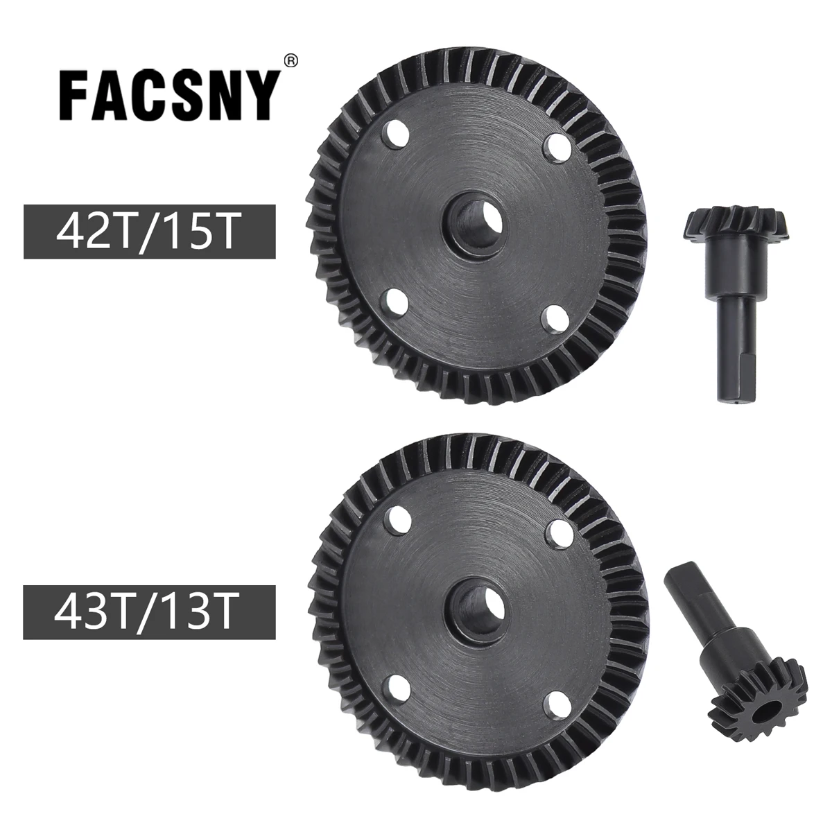 CNC Steel Diff Gear 42T/15T 43T/13T Transmission Diiferential Gear+Pinion Gear For 1/8 Typhon 6S BLX TLR Buggy Upgrade Parts