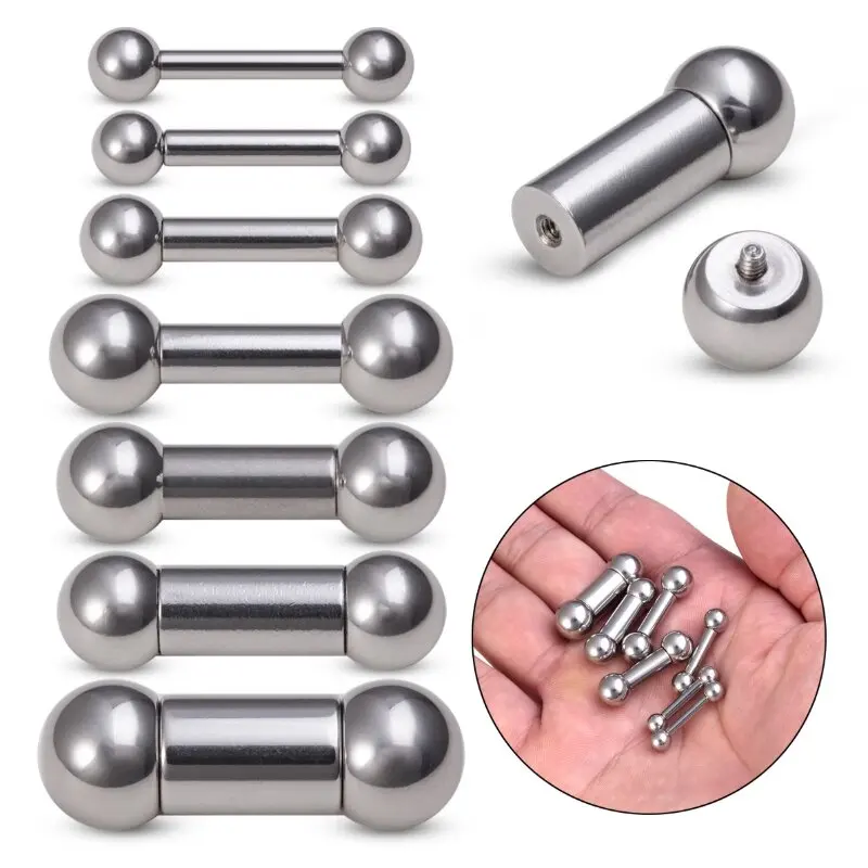 1PC 316L surgical steel genital Heavy Piercing Prince Albert Barbell Body piercing jewelry