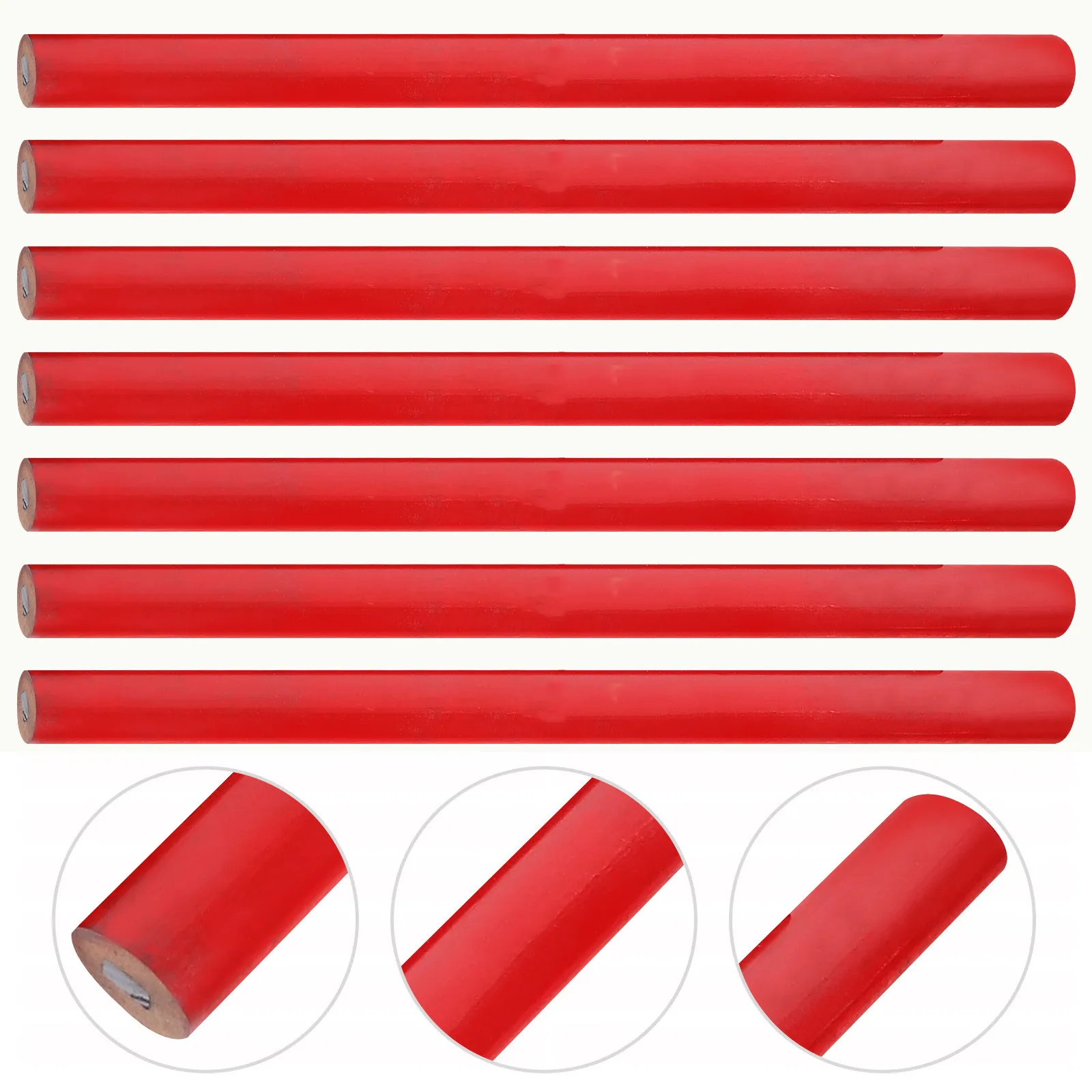 100Pcs Plastic Draw Pencil For Woodworking Projects Construction Worker Carpenter Drawing Bright