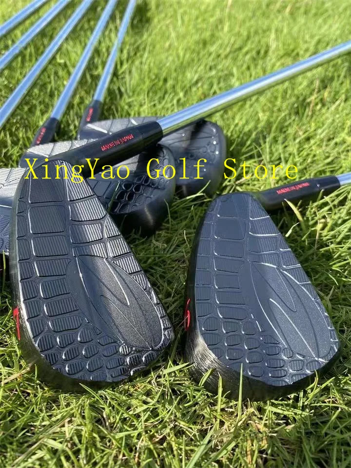 CAIMAN MB hitam Zodia Set besi pria Set klub Golf berbeku dengan poros baja/grafit dengan penutup kepala