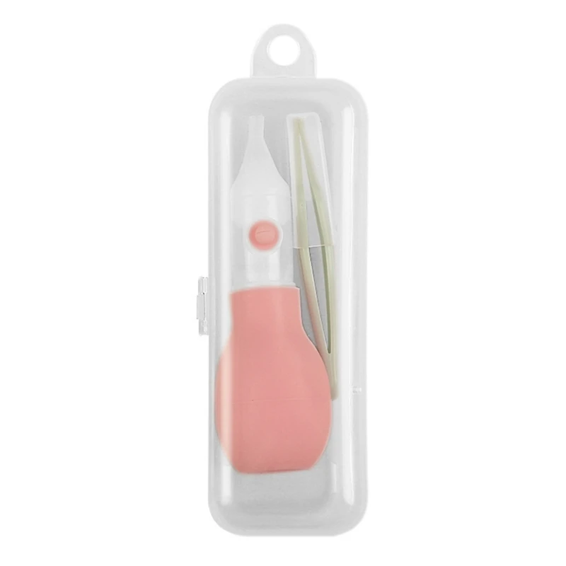 Silicone Baby Nasal Aspirator Safe Baby Nose Cleaner Easy-Squeeze Nose D5QA