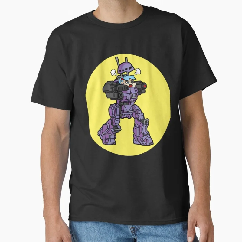 

The War Between Military Means In 31St Century Battletech Game Angry Trashcan Urbanmech Dj Electroni T shirt Large size tops