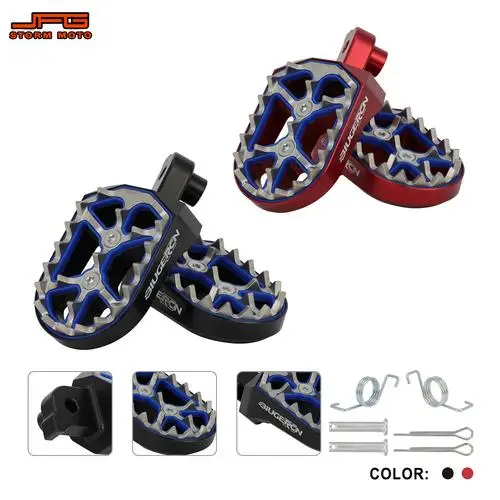 For HONDA CRF 100F 50F 70F 80F XR 100R 70R 80R FOR YAMAHA WR 200 250 500 PW 50 80 XT 250 350 Foot Pegs Pedals Motorcycle Parts