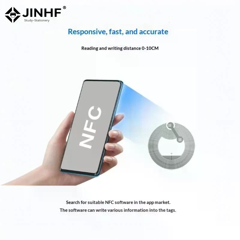 20 PCS Rewritable NFC Chip Sticker Tags With Optional 213 215 216 High Sensitive Induction For Access Control Payment Info