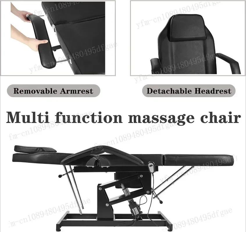 Facial Chair Electric Height Adjustable Facial Bed Massage Tattoo Chair