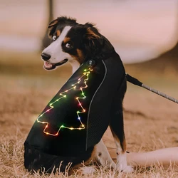 Pet Dog Breathable Vest Glowing Breathable Led Light Dog Clothes Summer Cooling Vest Mesh Luminous Vest Coat Adjustable