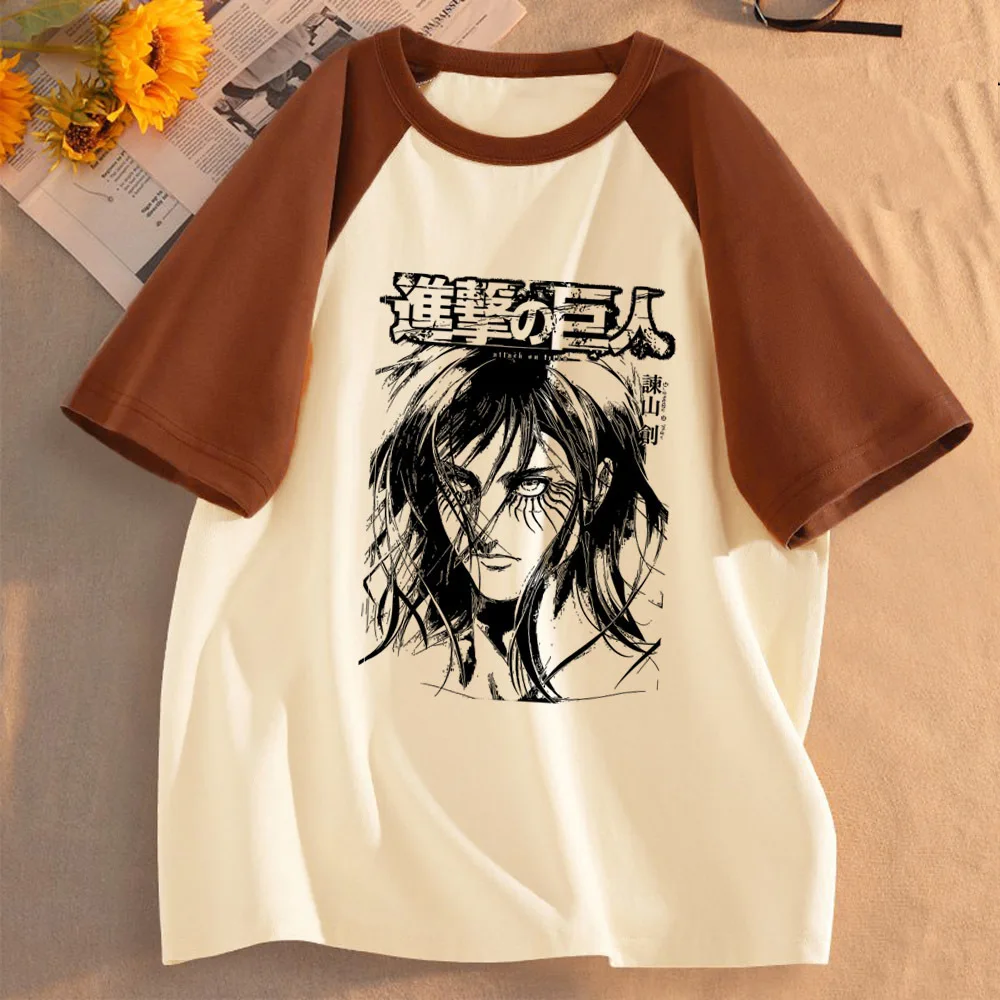 Attack on Titan top tees female dollette gothic 2000s Psychedelic cheap t shirt meme streetwear cheap