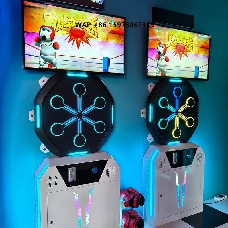 Marwey New High Quality Indoor Electronic Coin Operated Boxing Training Machine Boxing Games Machines Customizable
