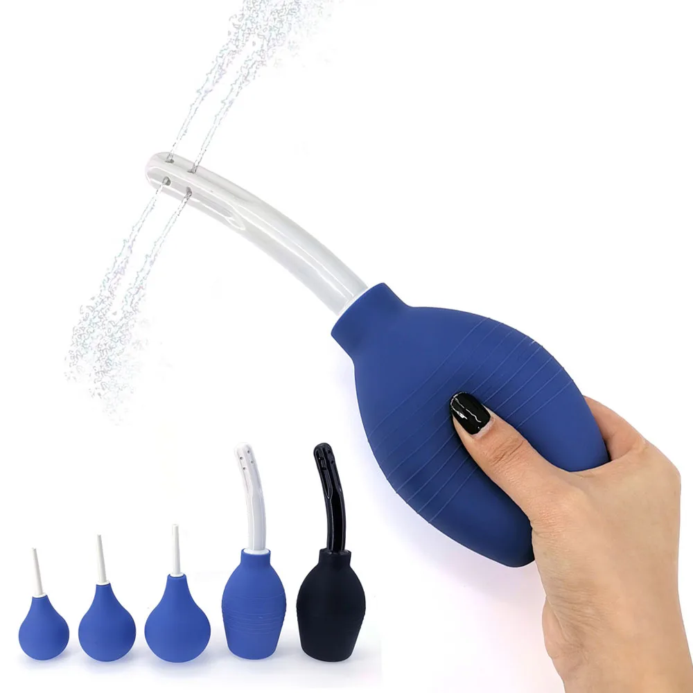 Limpiador Rectal médico femenino, jeringa de Enema Vaginal, sistema de enjuague de flujo de Colon, botella de limpieza, tapón de boquilla, contenedor de agua