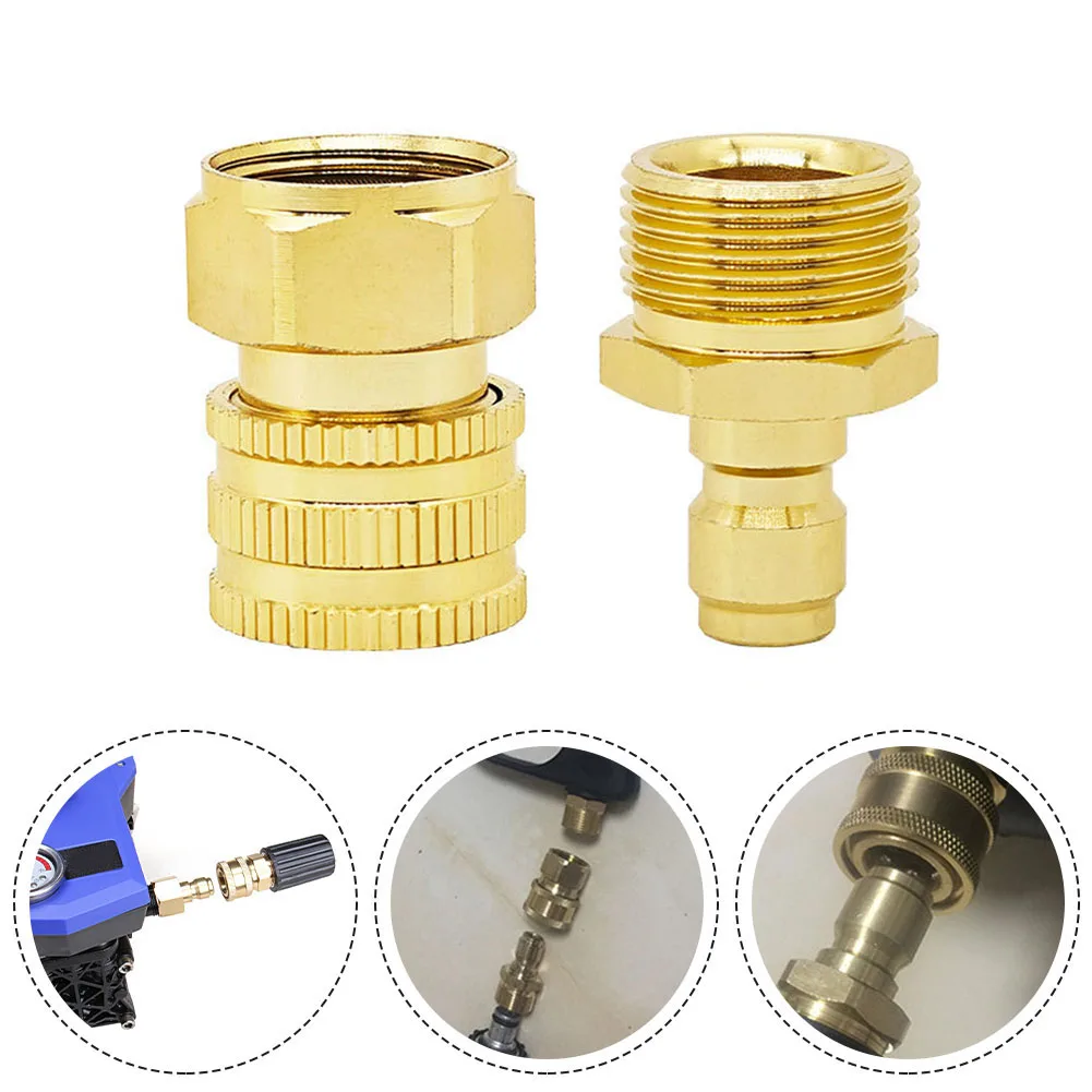 High Pressure Washer Quick Connector 22*1.5 Female Male Connect Nozzles Quick Connect Water Hose Fittings Washer Accessories