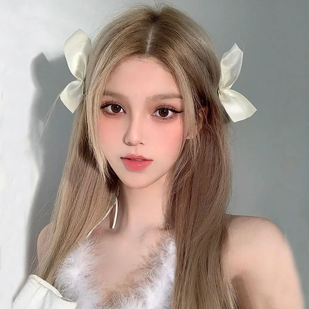 

Silk Kids Hairpins Princess Hair Clip Children Barrettes Korean Duckbill Clip Jisoo Hair Clips Women Hairpins Bow Hair Clips