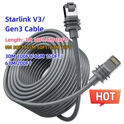 Starlink Version 3 Generation Router Cable Extension Gigabit Ethernet RJ45 Router Cable For Starlink Satellite Gen3 Outdoor