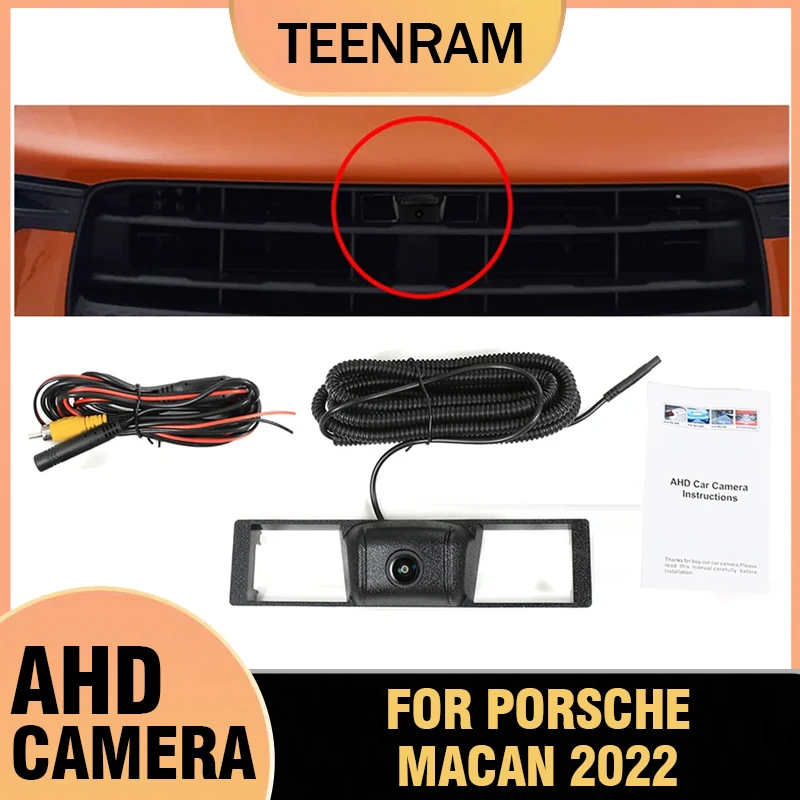 

For Porsche Macan 2022 Car 1080P AHD Front View OEM Camera Night Vision Fisheye Wide Angle 150° Parking Camera System