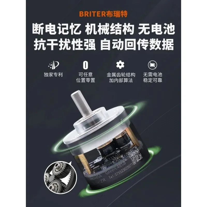 multi-turn rotation angle sensor high precision 485 SSI   single-turn absolute encoder speed measurement