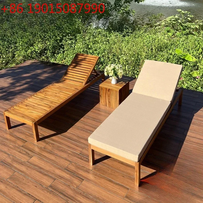

Customizable Outdoor Solid Wood Chairs Waterproof Sunscreen Hotel Homestay