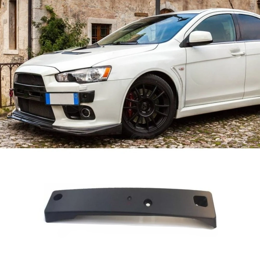 1 Piece Side License Plate for EVO 10 Front Bumper License Holder Plate Frame with Screws for Evolution X