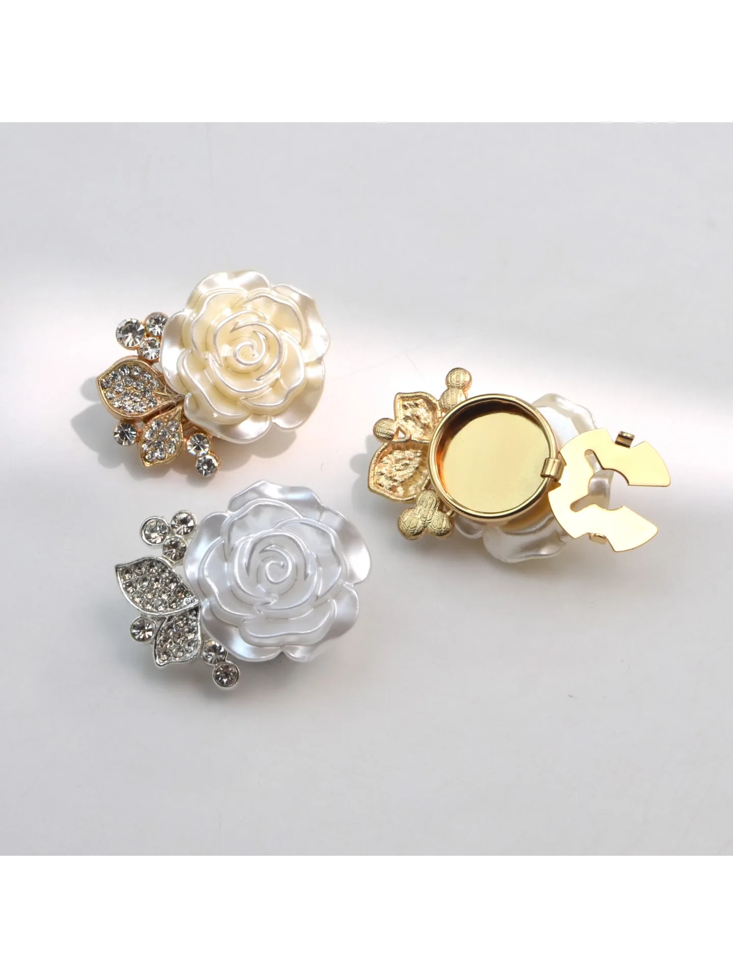 Modeknoopjes met strass steentjes, schildpadvormige knoopclips, decoratieve accessoires, glanzende kristallen knoopbedekking - afbeelding 2
