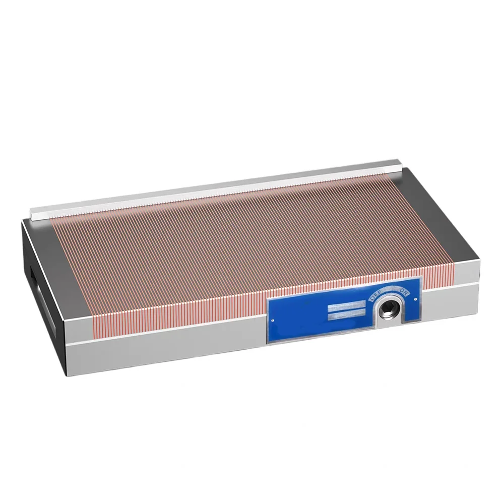 Grinding machine fine mesh permanent magnet chuck 150*450 red copper brass powerful permanent magnet disk
