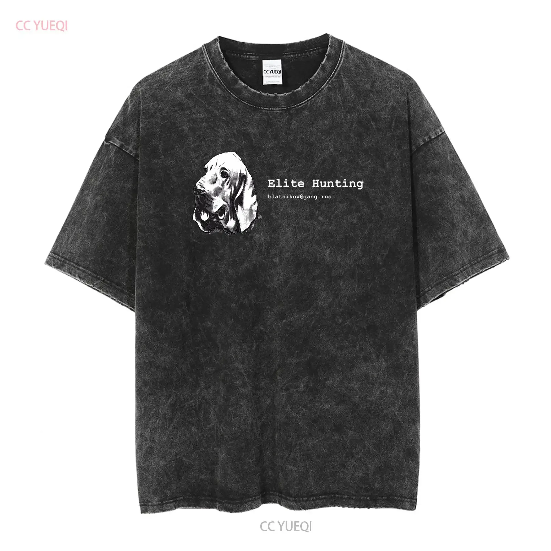 Hostel Movie Elite Hunting Business Card T Shirt Mens vintage Washed homme graphic Casual fashion Unisex Stylish Versatile