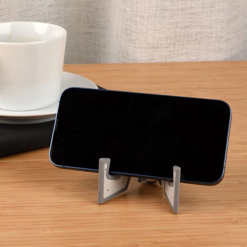 Portable Desk Phone Holder Keychain Stable Ultra Thin Foldable Mobile Phone Stand Support Cell-Phone Stand Creative Keyring