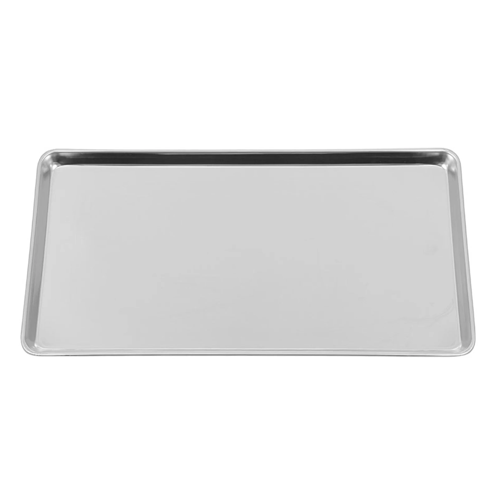 

Stainless Steel Rectangular Plate Simple Design Food Tray Bbq Picnic Party Dessert Storage Tray Cold Noodle Snack Plate