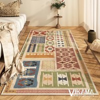 VIKAMA Moroccan Luxury Carpet Bohemian Style Living Room Bedroom Art Modern Bedside Sofa Home Decor Easy to Clean Floor Mat