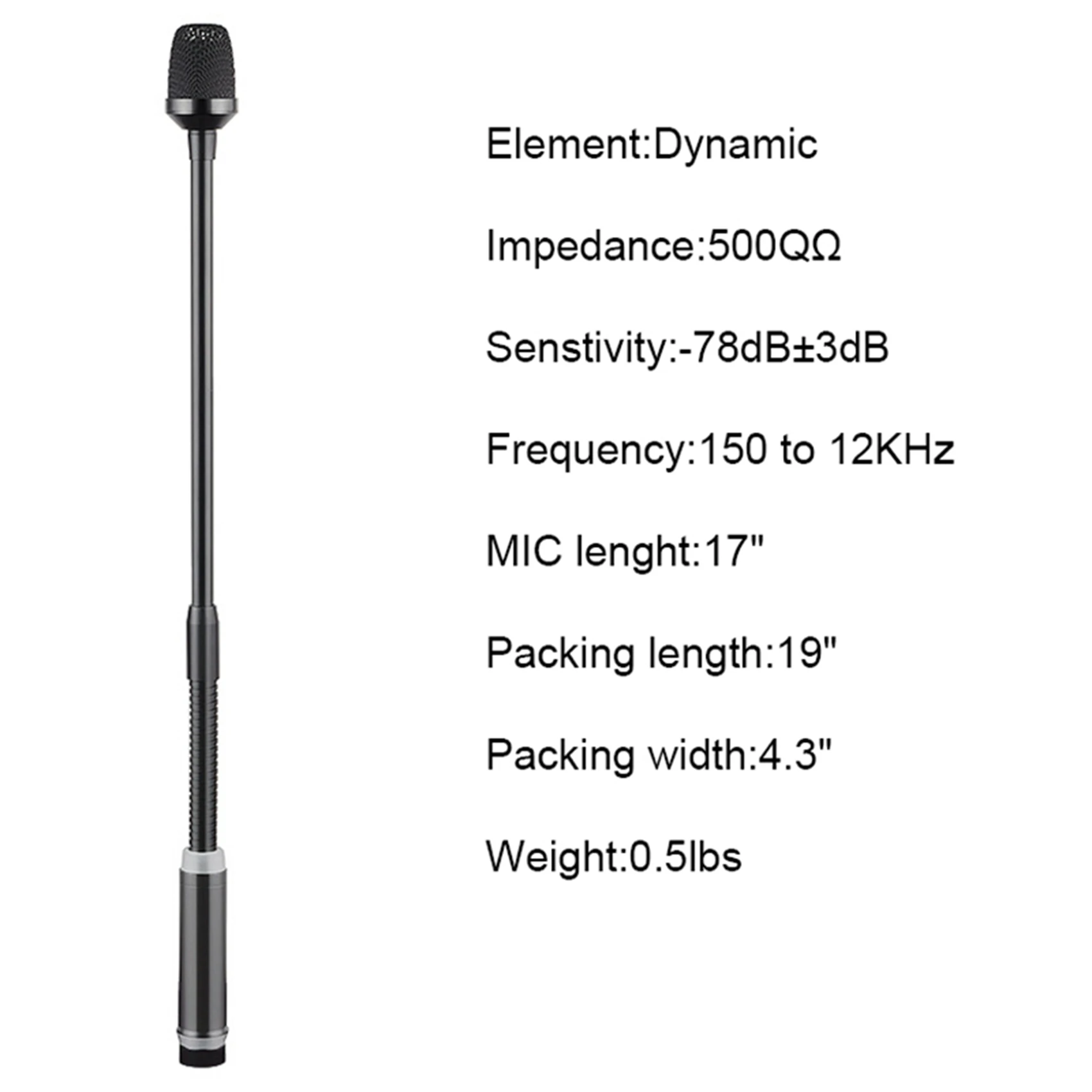 ELECT-2X Professional Dynamic DJ Microphone For Mixer Dedicated Disc Shouting Microfone KTV Bar Gooseneck DJ Mic
