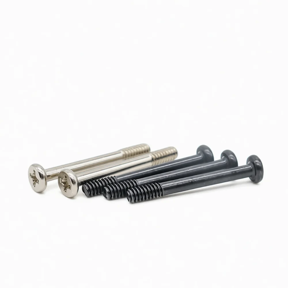 Desktop Computer Radiator Fan Screws 6 32 Threaded Bolt For Case Cooling Hardware Steel Fixation Black Finished