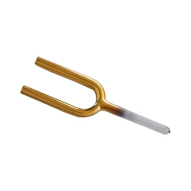 

Hooqu BEST Golden Design With Clear Handle 20mm Set Of Crystal Tuning Fork 8pcs Without Design And A Free Case