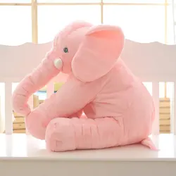 Almohada calmante de elefante para bebé, muñeco de dibujos animados, paño para dormir, regalo de cumpleaños para niños, luna llena, rosa, novedad de 2024