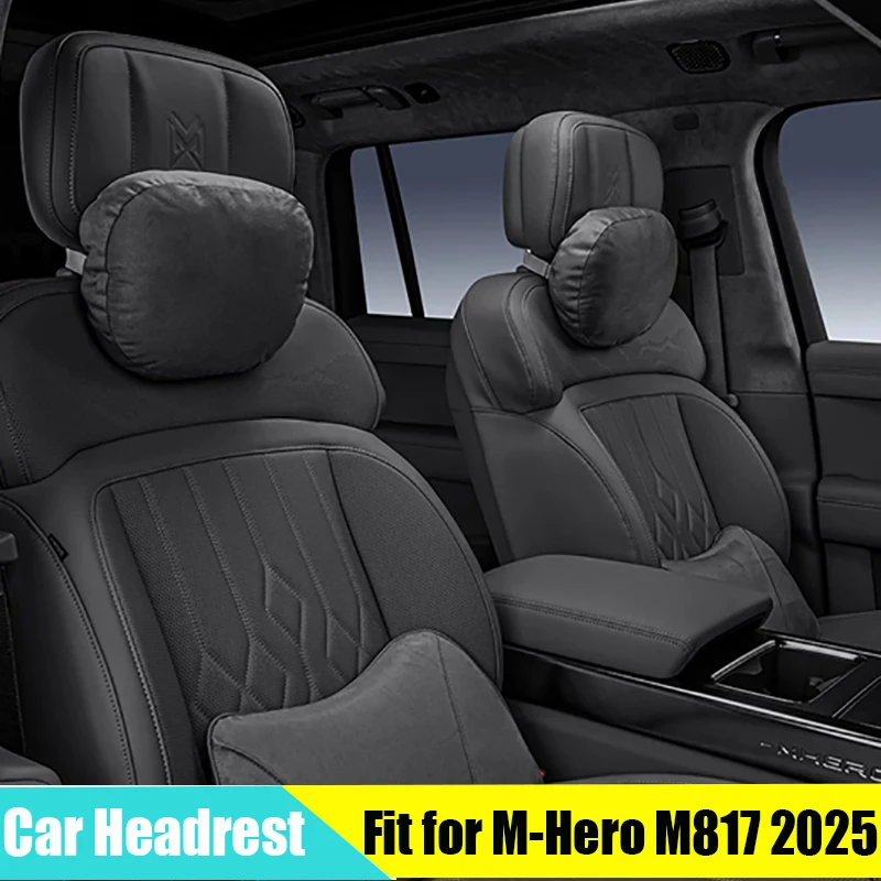 Car Headrest Lumbar Support Suitable for MHERO M-Hero M817 2025-2026 Modified Auto Seat Neck Protection Pillow Accessories