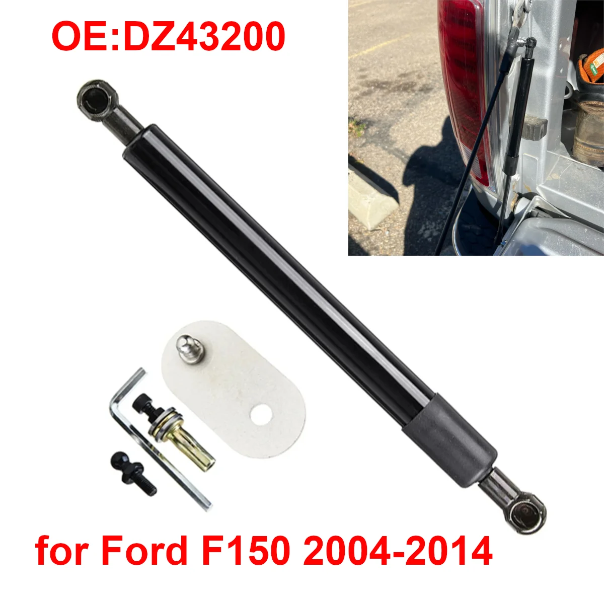 

DZ43200 Car Rear Trunk Tailgate Damper Slow Down Hydraulic Rod Shock Lift Support Struts Bars for Ford F150 2004 - 2014