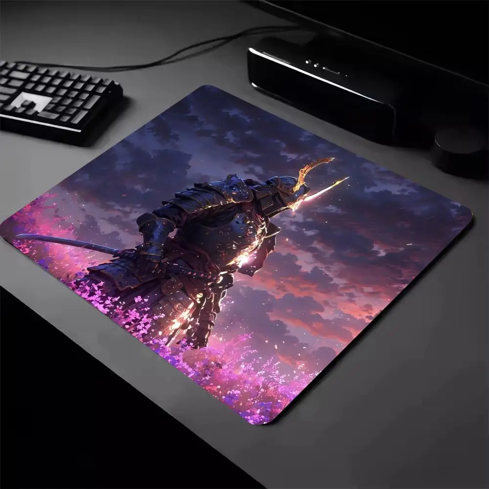 

Японский самурайский коврик для мыши 22X18 40X45, компьютерные аксессуары, офисные игровые настольные коврики, резиновый противоскользящий коврик для мыши, XS, декоративные настольные коврики