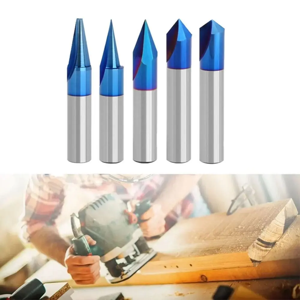 

Carving Trimming Cutter Solid Anti-Kickback Design Milling Cutter Build-Up Resistant Hardened Steel Trimming Machine Head