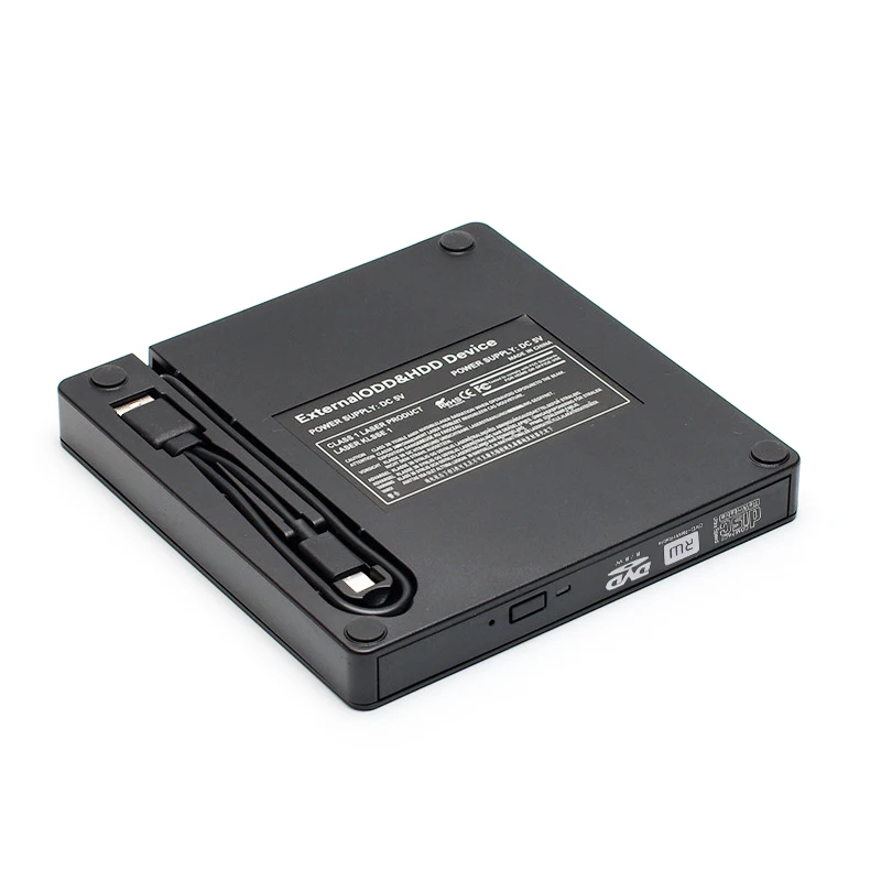 hit productUSB Interface Portable Laptop CD/DVD Burner with CD24X Write Speed DVD-RW Support External Optical Drive Tray Loading