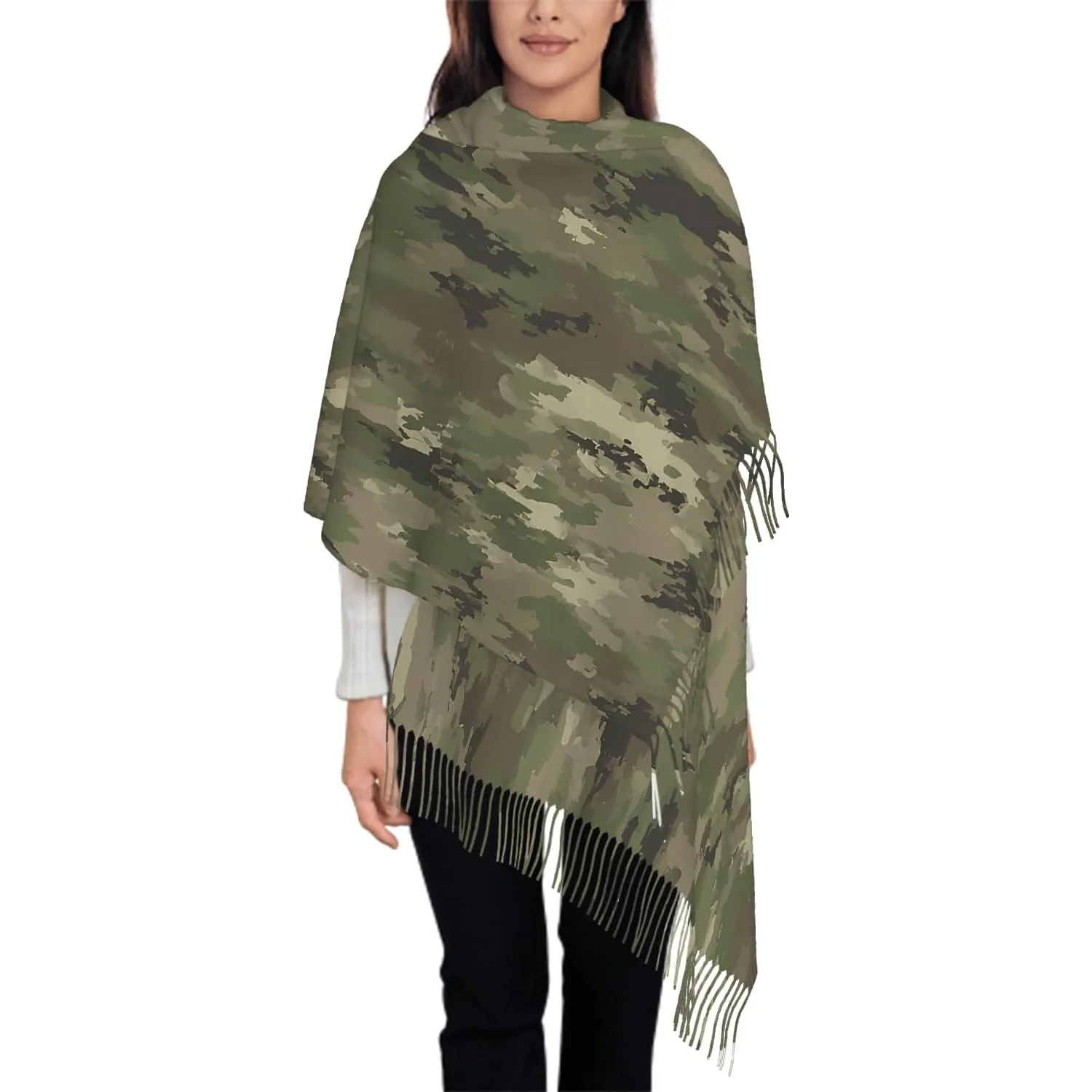 وشاح كبير الحجم للنساء من Universe Space Galaxy Stars and Nebulas وشاح شرابة أوشحة شال - 77.6 × 28.3 بوصة