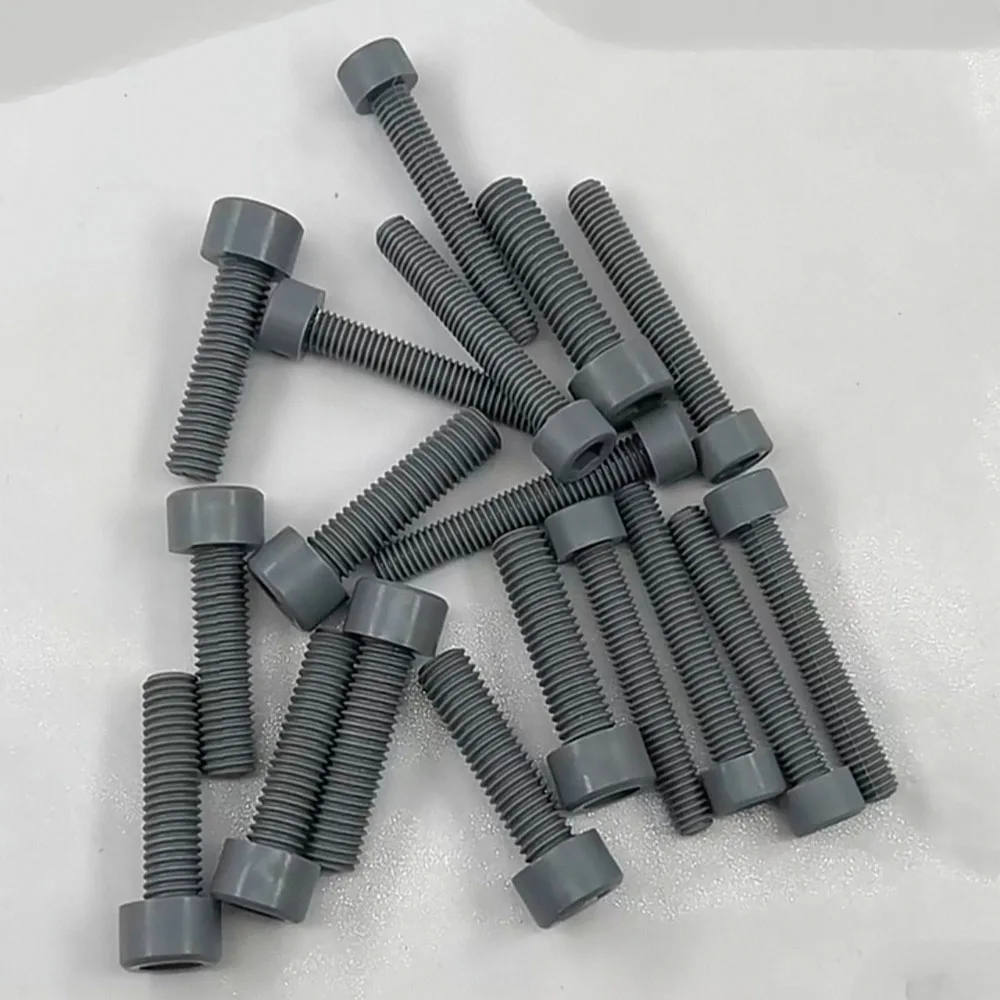 M3 M4 M5 M6 M8 M10 PVC Hex Socket Allen Cap Screws, Insulating Anti‑Corrosion Plastic Cylinder Head Bolts Fasteners